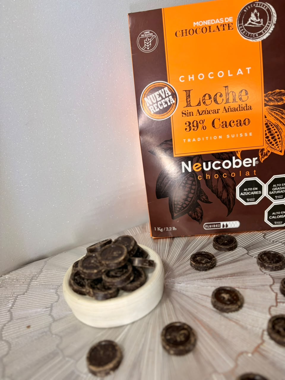 CHOCOLATE 39% CACAO SIN AZUCAR