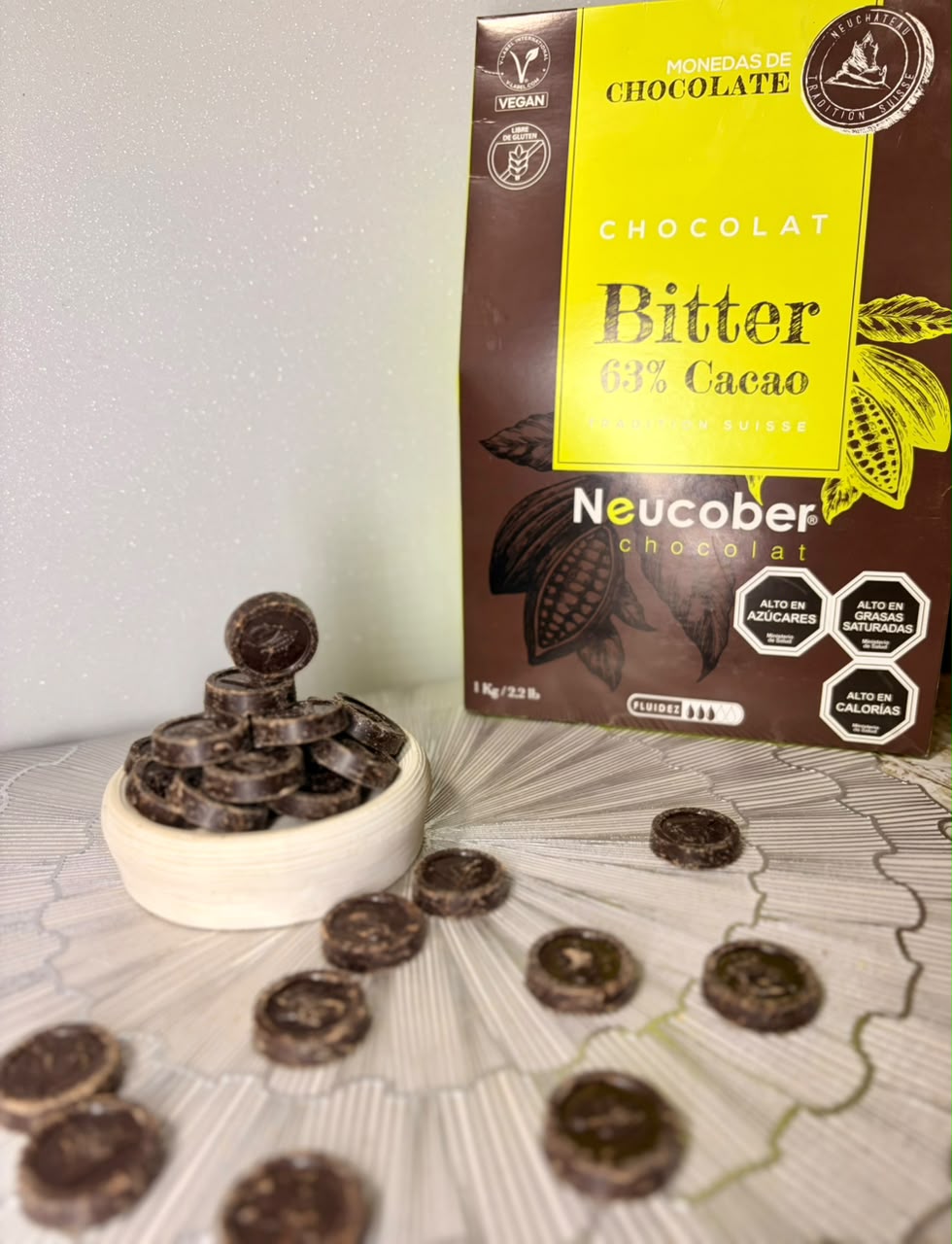 CHOCOLATE 63% CACAO CON AZUCAR
