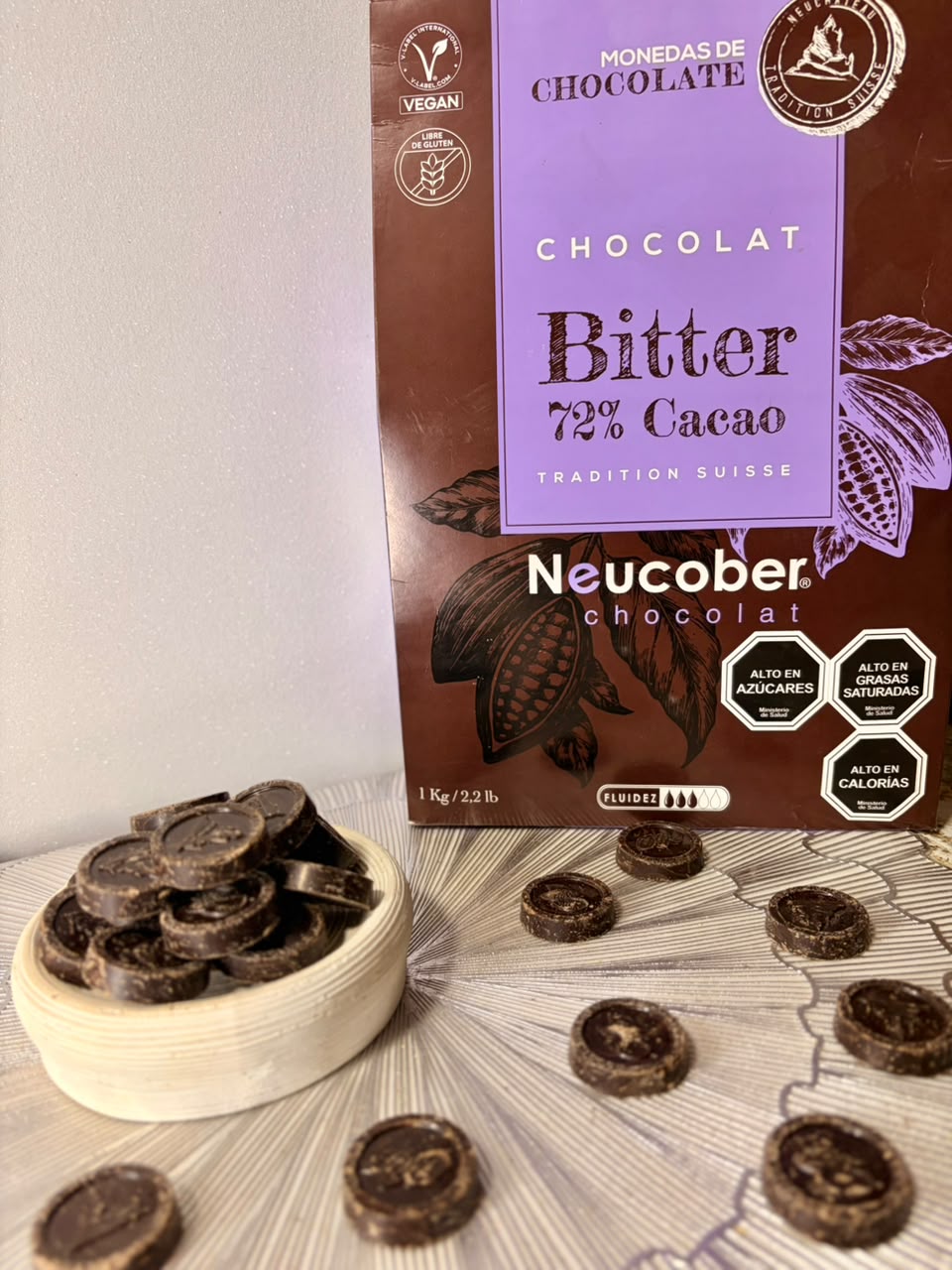 CHOCOLATE 72 % CACAO CON AZUCAR